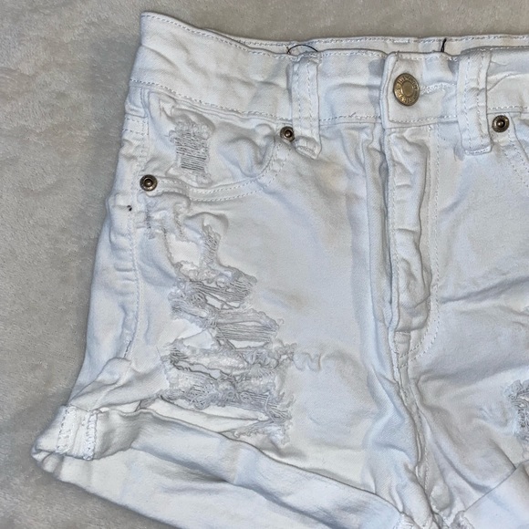 White Jean Shorts - Picture 2 of 3